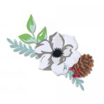 664589 Wykrojnik Sizzix Thinlits Die Set 13szt - Layered Winter Flower - zimowy kwiat