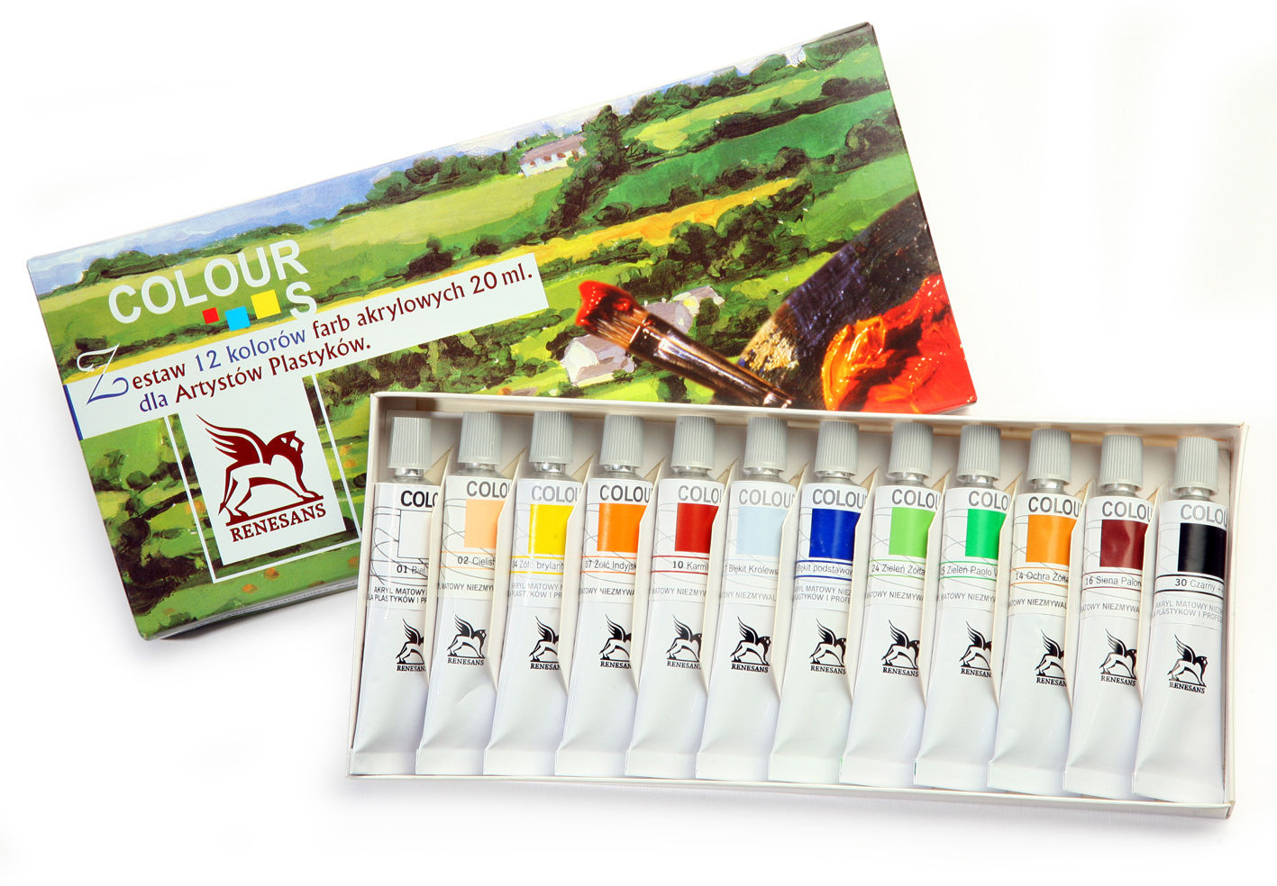 RENCOL20-C03 Farba akrylowa Renesans COLOURS, matowa, 20 ml - ŻÓŁĆ NEAPOLITAŃSKA