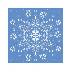 S-GS-MD-FRDI Wykrojnik Glittering Snowflakes - Frosted Dimension - zamrożone tło