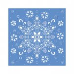 S-GS-MD-FRDI Wykrojnik Glittering Snowflakes - Frosted Dimension - zamrożone tło