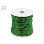 310030-28 Bawełniany sznurek woskowany gr. 1mm -zielony