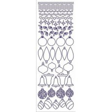 Rub-ons świąteczne bombki niebeskie