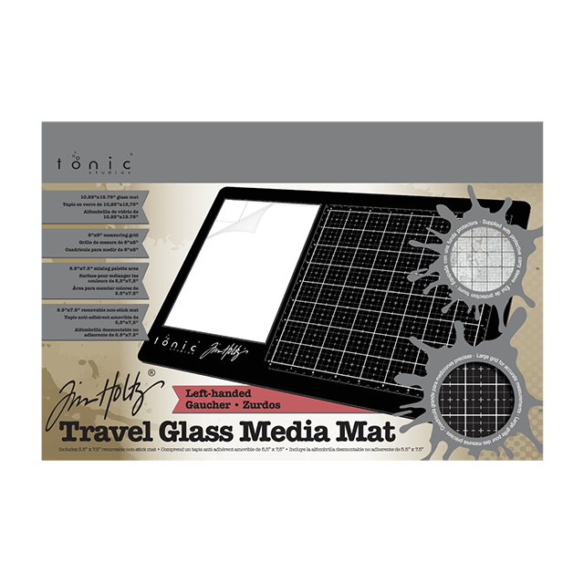 1913E Tim Holtz - Glass Media Mat - szklana mata / duża, lewa