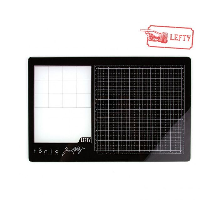 2632E Tim Holtz - Travel Glass Media Mat - szklana mata / lewa