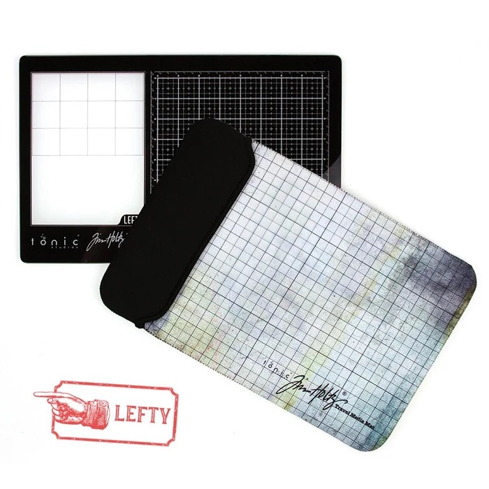 2632E Tim Holtz - Travel Glass Media Mat - szklana mata / lewa