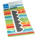 CR1531 Wykrojnik Marianne Design - CreaTables - Cross Stitch border hearts - border, serca, haft krzyżykowy, canva