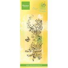 TC0863 Stemple silikonowe - Tiny's border - Meadow - border, łąka, motylek