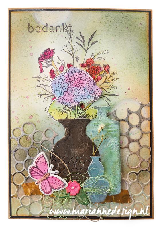 TC0880 Stemple silikonowe z wykrojnikami - Tiny's Dragonfly stamp & die set - bukiet, motyl, ważka