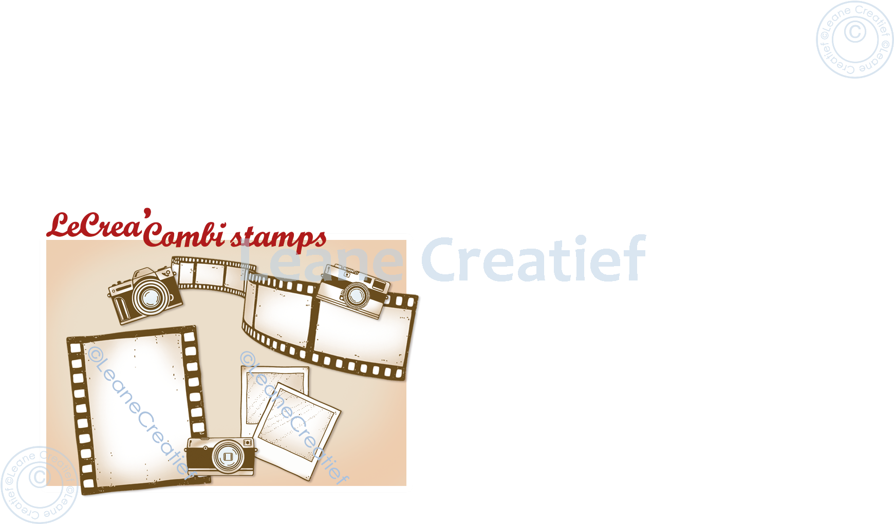 55.6678 Stemple akrylowy Leane Creatief - Cameras, filmstrips & pictures - aparat fotograficzny, klisze, zdjęcia
