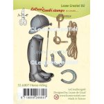 55.6807 Stemple akrylowy Leane Creatief - Horse riding - jazda konna, konie, podkowy