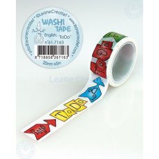 61.7163 Washi tape To Do 20mm x 5m - taśma napisy to do
