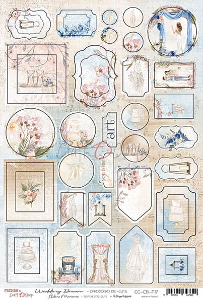 CC-CB-F17 WEDDING DREAM - CARDBOARD DIE-CUTS