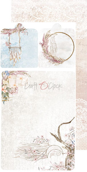 CC-JJ-F17 WEDDING DREAM - JUNK JOURNAL SET - zestaw dodatków