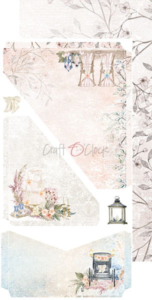 CC-JJ-F17 WEDDING DREAM - JUNK JOURNAL SET - zestaw dodatków