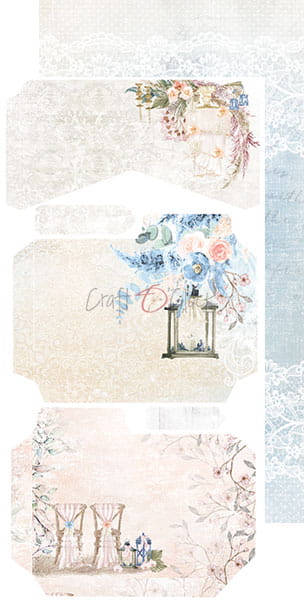 CC-JJ-F17 WEDDING DREAM - JUNK JOURNAL SET - zestaw dodatków