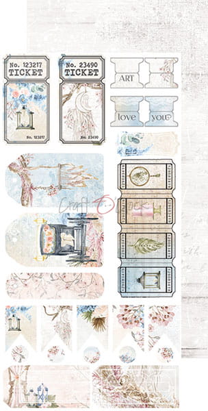 CC-JJ-F17 WEDDING DREAM - JUNK JOURNAL SET - zestaw dodatków
