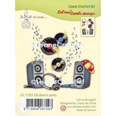 55.7293 Stemple akrylowy Leane Creatief - DJ dance party - dj, głośniki, muzyka