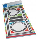 CR1538 Wykrojnik Marianne Design - CreaTables - SLIM LINE BANNERS - ramki, banery, serca, koła