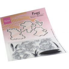 EC0186 Stemple silikonowe z wykrojnikami -ELINE'S ANIMALS - FROGS - żabki