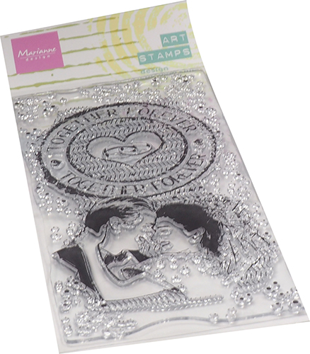 MM1642 Stemple Marianne Design - Art stamps - TOGETHER FOREVER - ślub, miłość, na zawsze razem, tło
