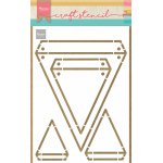 PS8082 Maska Marianne Design - Craft stencil - A5 - Flags - flagi, baner