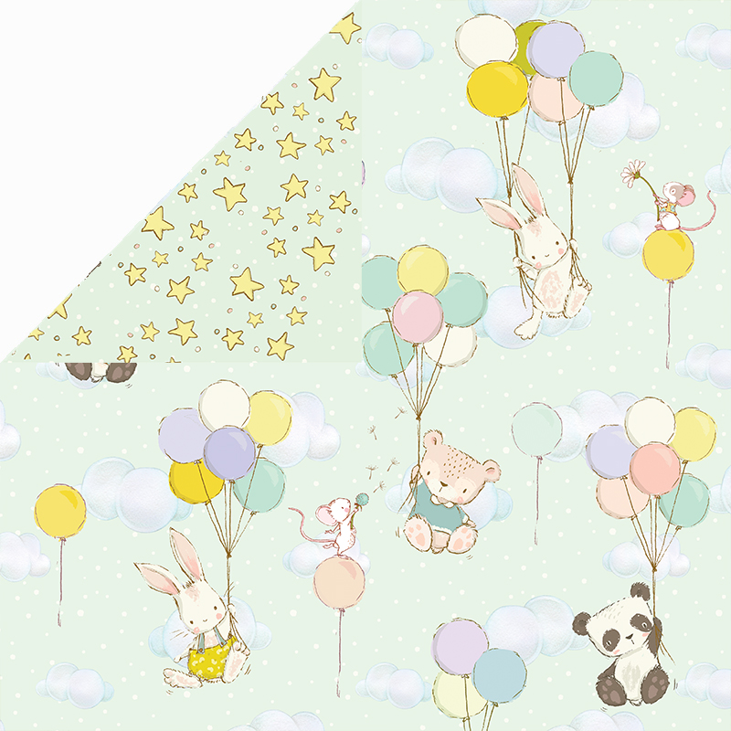 CPS-HBU30 Zestaw papierów 30,5x30,5cm-Craft&You Design-HOPPING BUNNIES