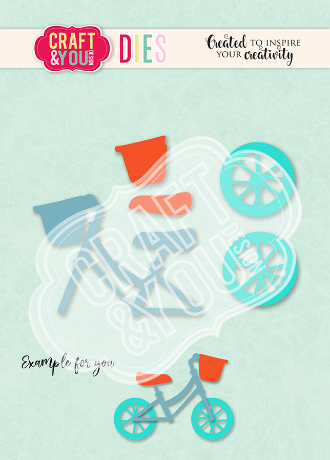 CW114 WYKROJNIK - baby bicycle - Rowerek - Craft&You Design