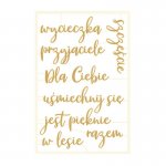 P13-FOR-53 ZESTAW TEKTUREK -napisy-  Forest tea party 05 - 8szt