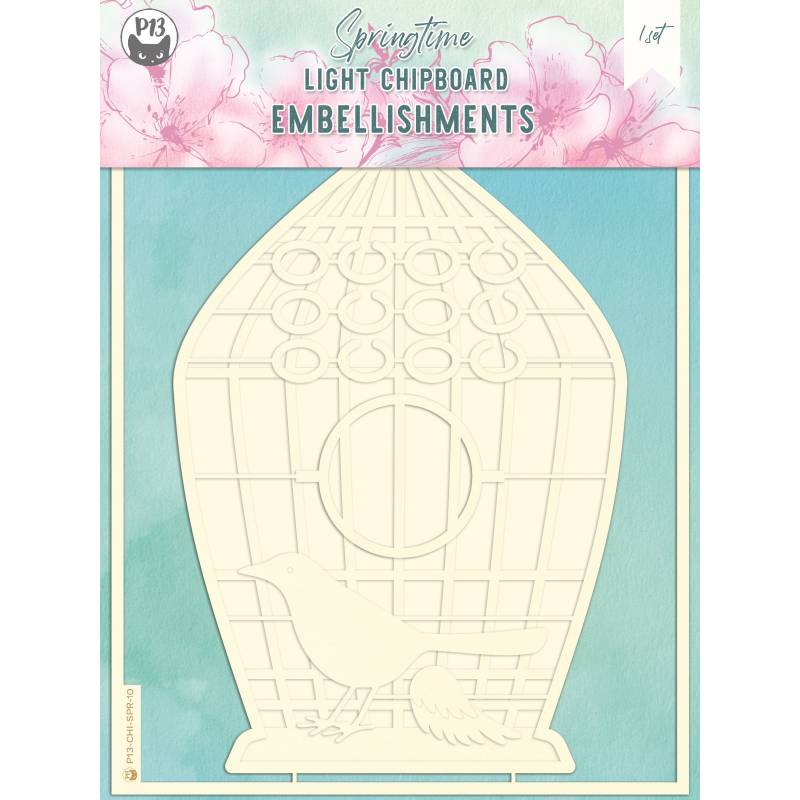 P13-CHI-SPR-10 ZESTAW TEKTUREK - Baza klatka - Springtime 10 - 15x20cm, 5szt.