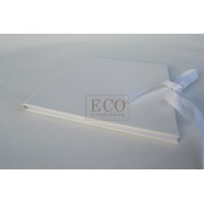 ECO-HAR-08B Album harmonijka 155x155 w okładce z wiązaniem - biała