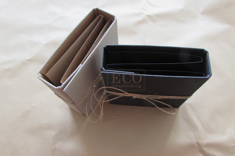 ECO-HARO-10K Album harmonijka w okładce - kraft - 140x140mm