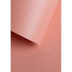 PERLA250A4ROZ Papier jednokolorowy perłowy dwustronny A4 , 20szt - różowy