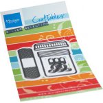 CR1547 Wykrojnik Marianne Design - CreaTables - BAND AID & PILLS - tabletki, plasterek, słoiczek