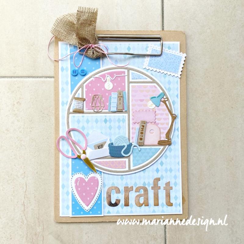 LR0677 Wykrojnik Marianne Design - CreaTables - CIRCLE LAY-OUT - okrągła ramka