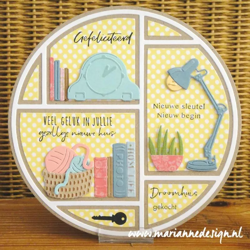 LR0677 Wykrojnik Marianne Design - CreaTables - CIRCLE LAY-OUT - okrągła ramka