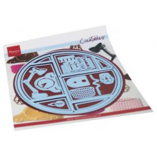 LR0677 Wykrojnik Marianne Design - CreaTables - CIRCLE LAY-OUT - okrągła ramka