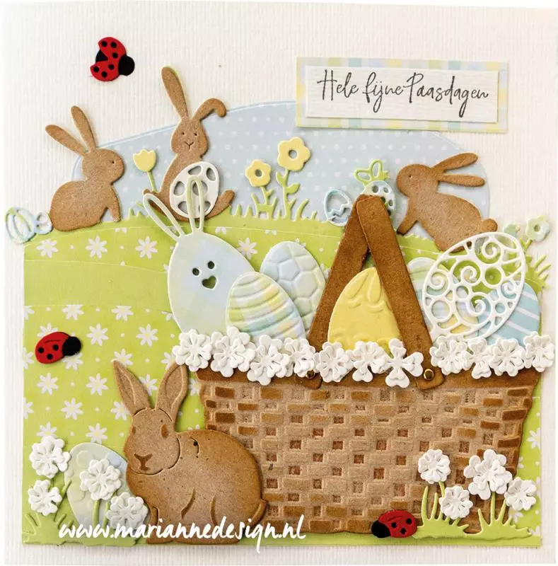 LR0702 Wykrojnik Marianne Design - CreaTables - WICKER BASKET - koszyk