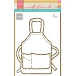 PS8085 Maska Marianne Design - Craft stencil - A5-  APRON BY MARLEEN - fartuszek
