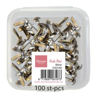 CA3152 Marianne Design - PUSH PINS - SILVER - ćwieki srebrne