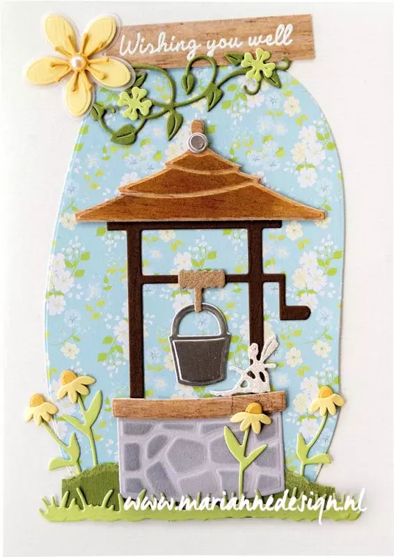CR1540 Wykrojnik Marianne Design - CreaTables - WISHING WELL BY MARLEEN - studnia
