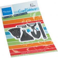 CR1541 Wykrojnik Marianne Design - CreaTables - GARDEN TOOLS BY MARLEEN - narzędzia ogrodowe