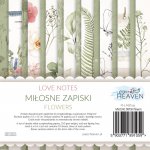 PH-MZ15FL MIŁOSNE ZAPISKI - FLOWERS - BLOCZEK 15 x 15 cm