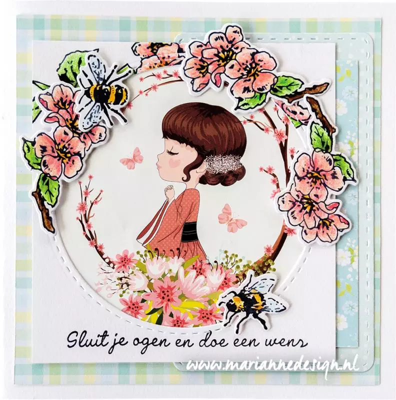 TC0881 Stemple silikonowe z wykrojnikami - TINY'S BLOSSOM STAMP & DIE SET - kwiaty