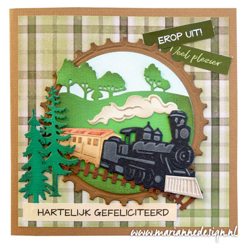 LR0711 Wykrojnik Marianne Design - CreaTables - LOCOMOTIVE - lokomotywa