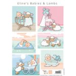 AK0085 Arkusz A4 - Marianne Design - ELINE'S BABIES & LAMBS - dzieci i owieczki
