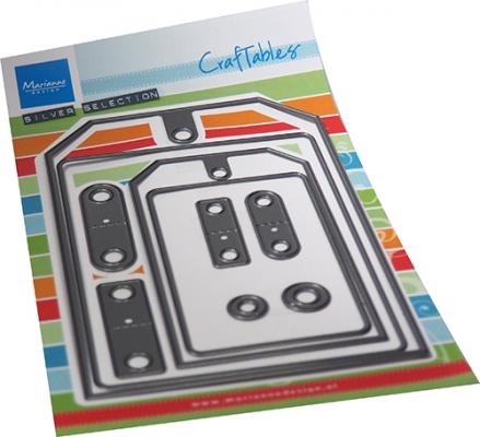 CR1551 Wykrojnik Marianne Design - CrafTables - BIG TAG - tagi