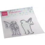 HT1663 Stemple silikonowe z wykrojnikami - Hetty's Fisherman - wędkarz