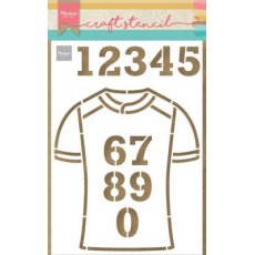 PS8087 Maska Marianne Design - Craft stencil - A5 -  TEAM SHIRT - koszulka