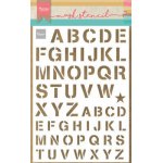 PS8089 Maska Marianne Design - Craft stencil - A5 -  ARMY ALPHABET - litery, alfabet