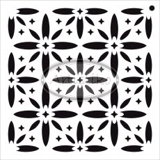 A-HS-MRO Maska Artistiko - Craft stencil - 15x15cm - SZABLON - ROZETY